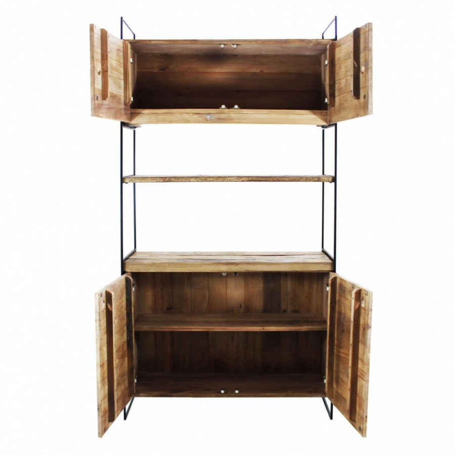 Credenza in Pino riciclato cm 99x40x190 – DARDEN