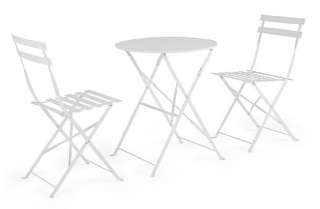 Set tavolo da terrazzo con sedie salvaspazio – WISSANT