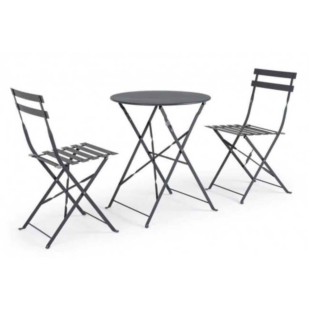 Set tavolo da terrazzo con sedie salvaspazio – WISSANT