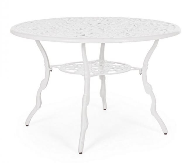 Tavolo da giardino rotondo in alluminio pressofuso – VICTORIA