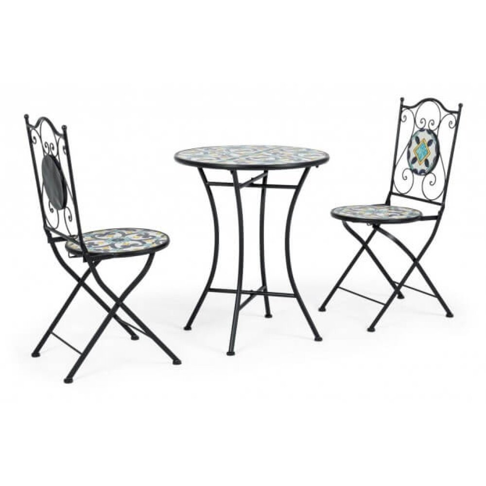Set da terrazzo tavolo e 2 sedie – BISANZIO
