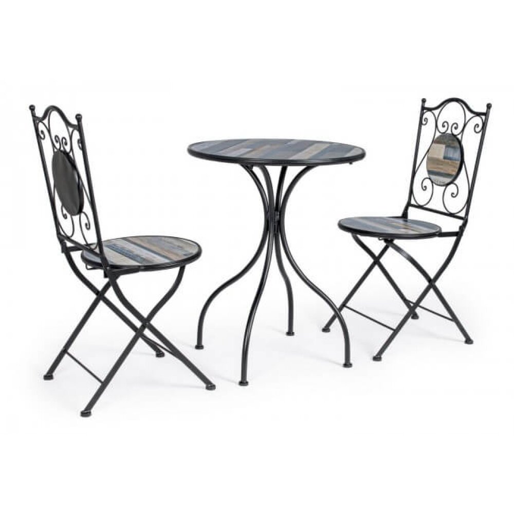 Set da terrazzo tavolo e 2 sedie – BISANZIO