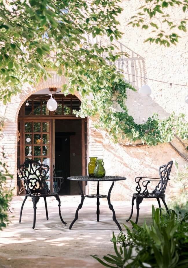 Tavolo da giardino rotondo in alluminio pressofuso – VICTORIA