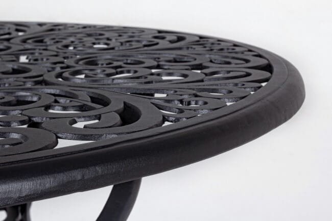 Tavolo da giardino rotondo in alluminio pressofuso – VICTORIA