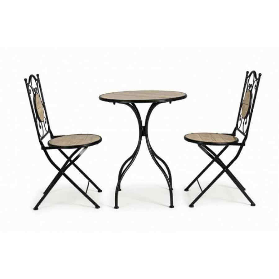 Set da terrazzo tavolo e 2 sedie – BISANZIO