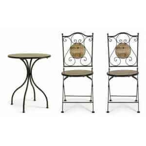 Set da terrazzo tavolo e 2 sedie – BISANZIO
