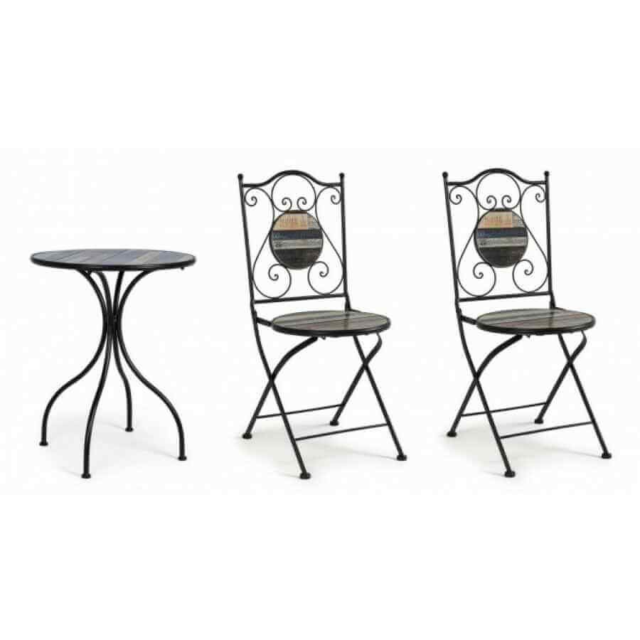 Set da terrazzo tavolo e 2 sedie – BISANZIO