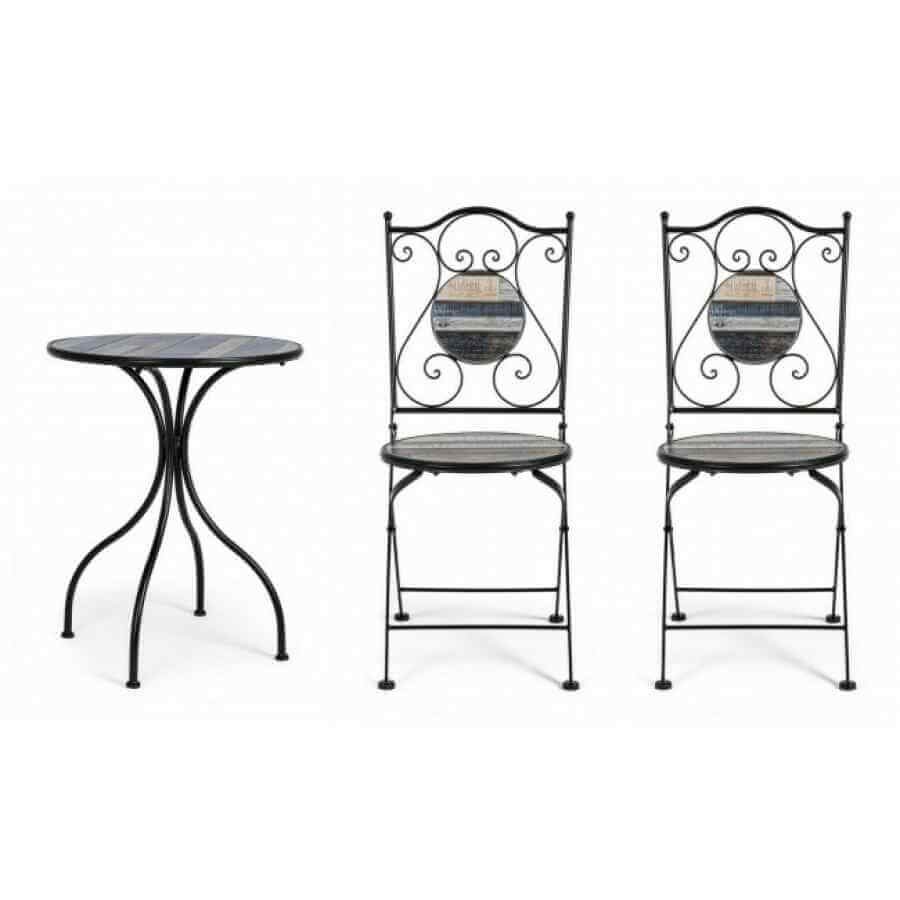 Set da terrazzo tavolo e 2 sedie – BISANZIO