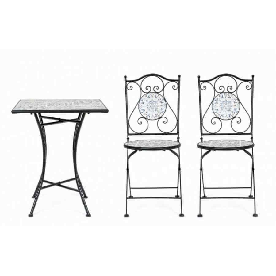 Set da terrazzo tavolo e 2 sedie – BISANZIO