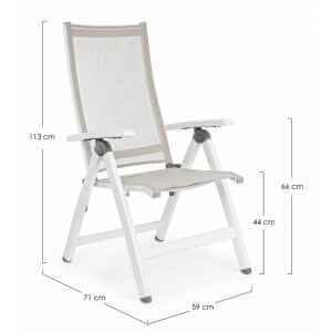 Poltrona da giardino in alluminio Reclinabile – CRUISE