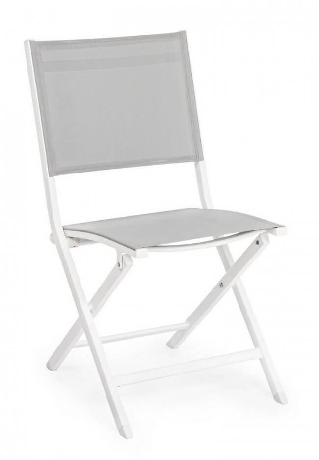 Sedia pieghevole in alluminio da giardino (4 Pezzi) – ELIN