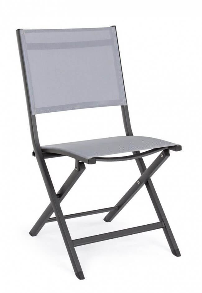Sedia pieghevole in alluminio da giardino (4 Pezzi) – ELIN