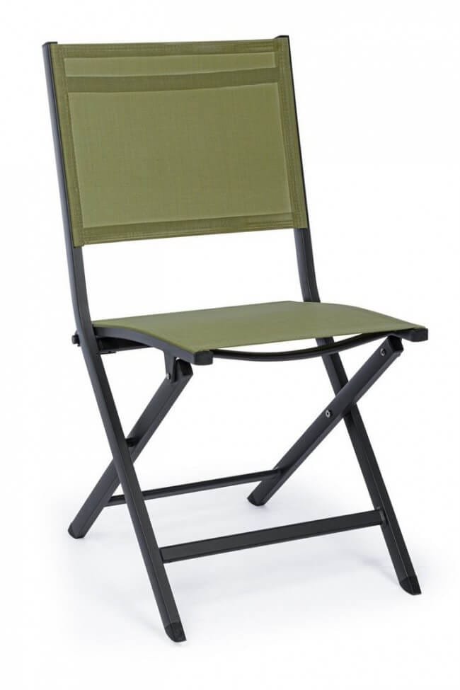 Sedia pieghevole in alluminio da giardino (4 Pezzi) – ELIN