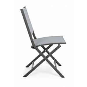 Sedia pieghevole in alluminio da giardino (4 Pezzi) – ELIN