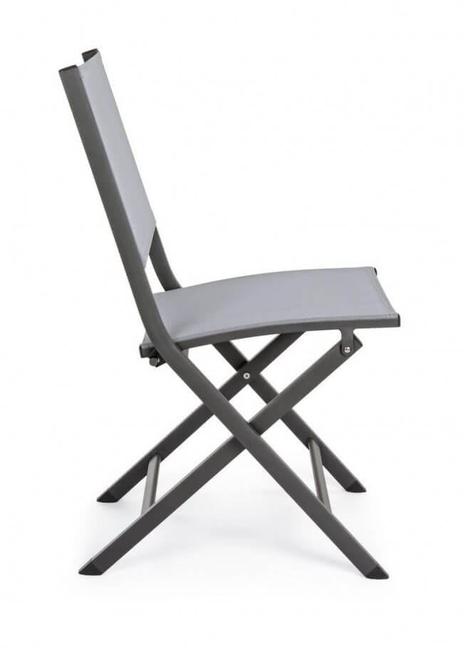 Sedia pieghevole in alluminio da giardino (4 Pezzi) – ELIN