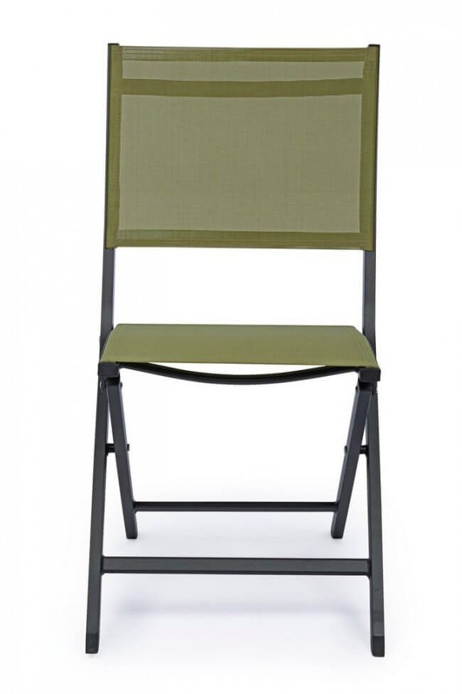 Sedia pieghevole in alluminio da giardino (4 Pezzi) – ELIN