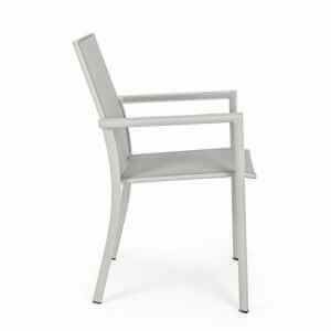 Sedia da giardino in alluminio con Braccioli (4 Pezzi) – KONNOR