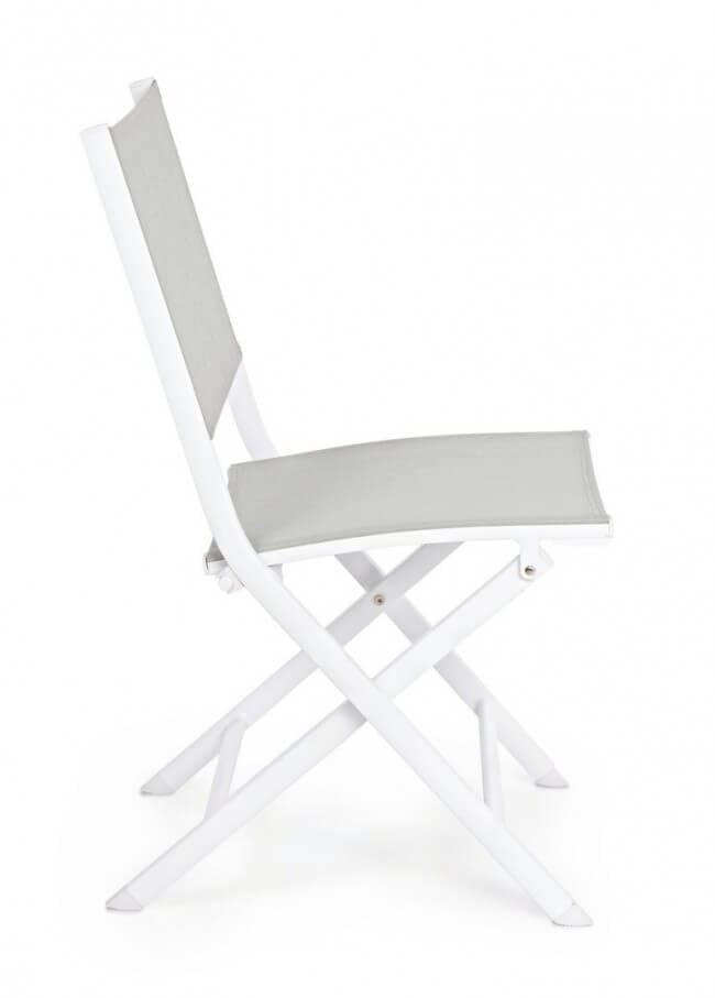 Sedia pieghevole in alluminio da giardino (4 Pezzi) – ELIN
