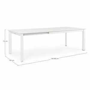 Tavolo da giardino allungabile in alluminio – KONNOR
