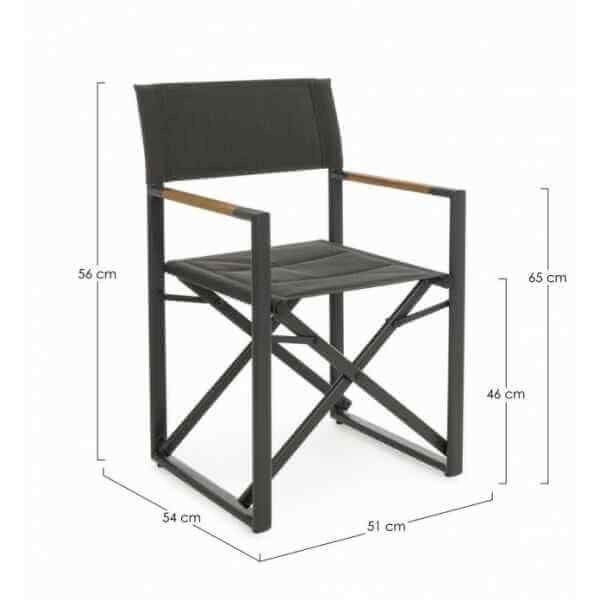 Sedia Regista pieghevole in alluminio (2 Pezzi) – LAGUN