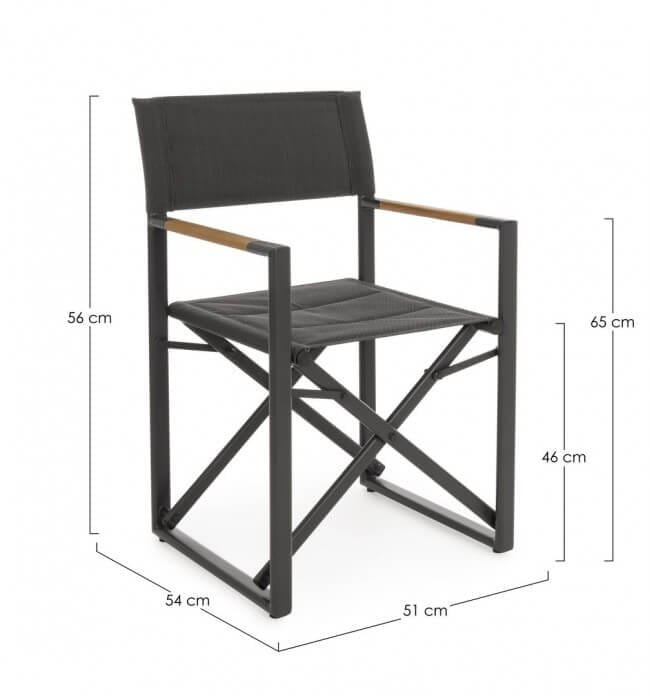 Sedia Regista pieghevole in alluminio (2 Pezzi) – LAGUN