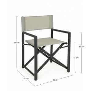 Sedia Regista pieghevole in alluminio (2 Pezzi) – TAYLOR