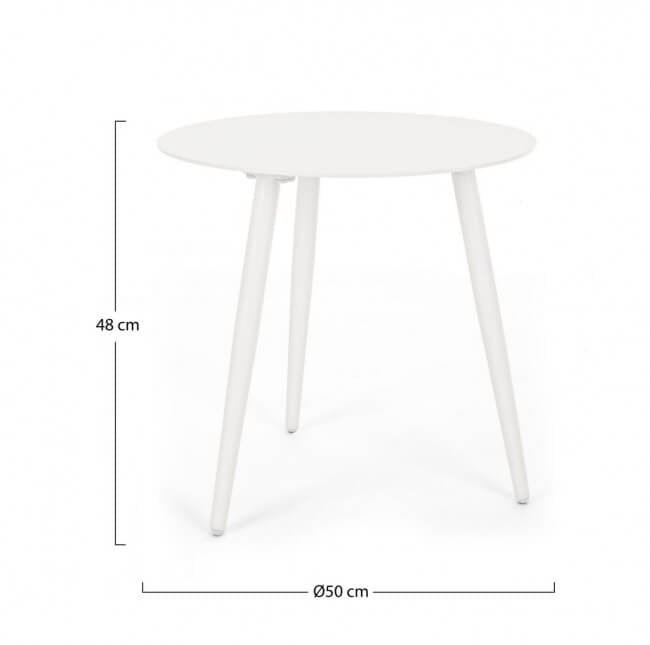 Tavolino da giardino in alluminio D50 – RIDLEY