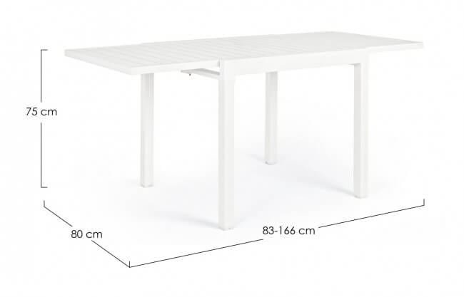 Tavolo da giardino allungabile in alluminio – PELAGIUS