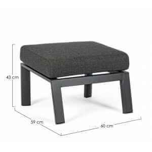 Pouf da esterno in alluminio – KLEDI