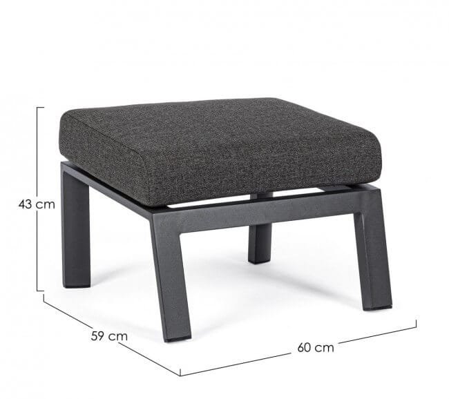 Pouf da esterno in alluminio – KLEDI