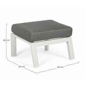 Pouf da esterno in alluminio – KLEDI