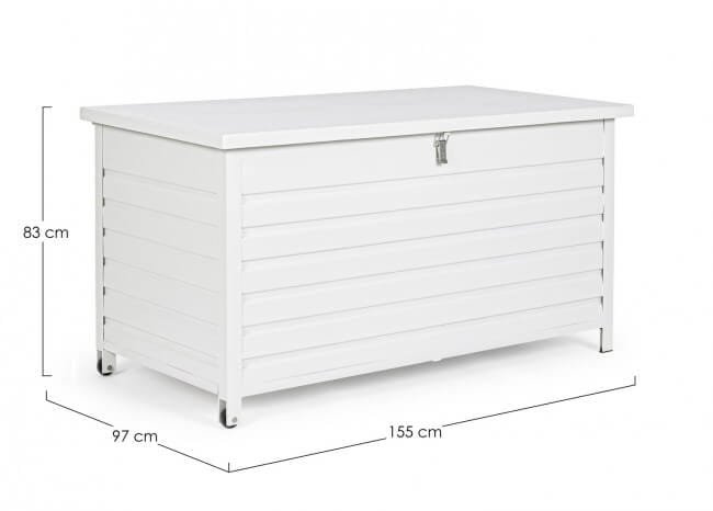 Baule porta Cuscini in alluminio con ruote – ATLANTIC