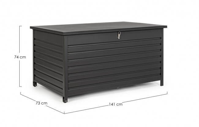 Baule porta Cuscini in alluminio con ruote – ATLANTIC