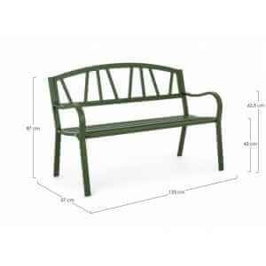 Panca da giardino in acciaio – JANELLE