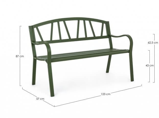 Panca da giardino in acciaio – JANELLE