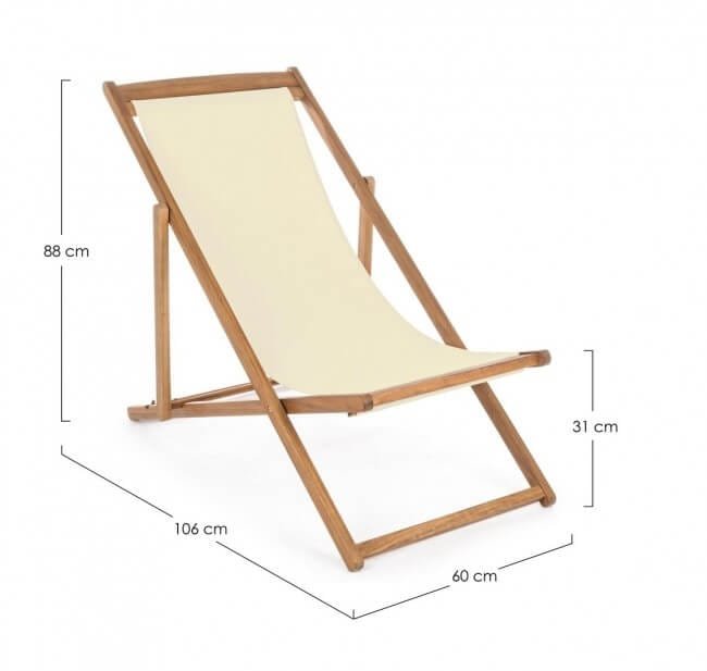 Sdraio da giardino Relax in legno (4 Pezzi) – NOEMI
