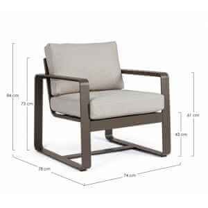 Poltrona da giardino con cuscini (2 Pezzi) – MERRIGAN