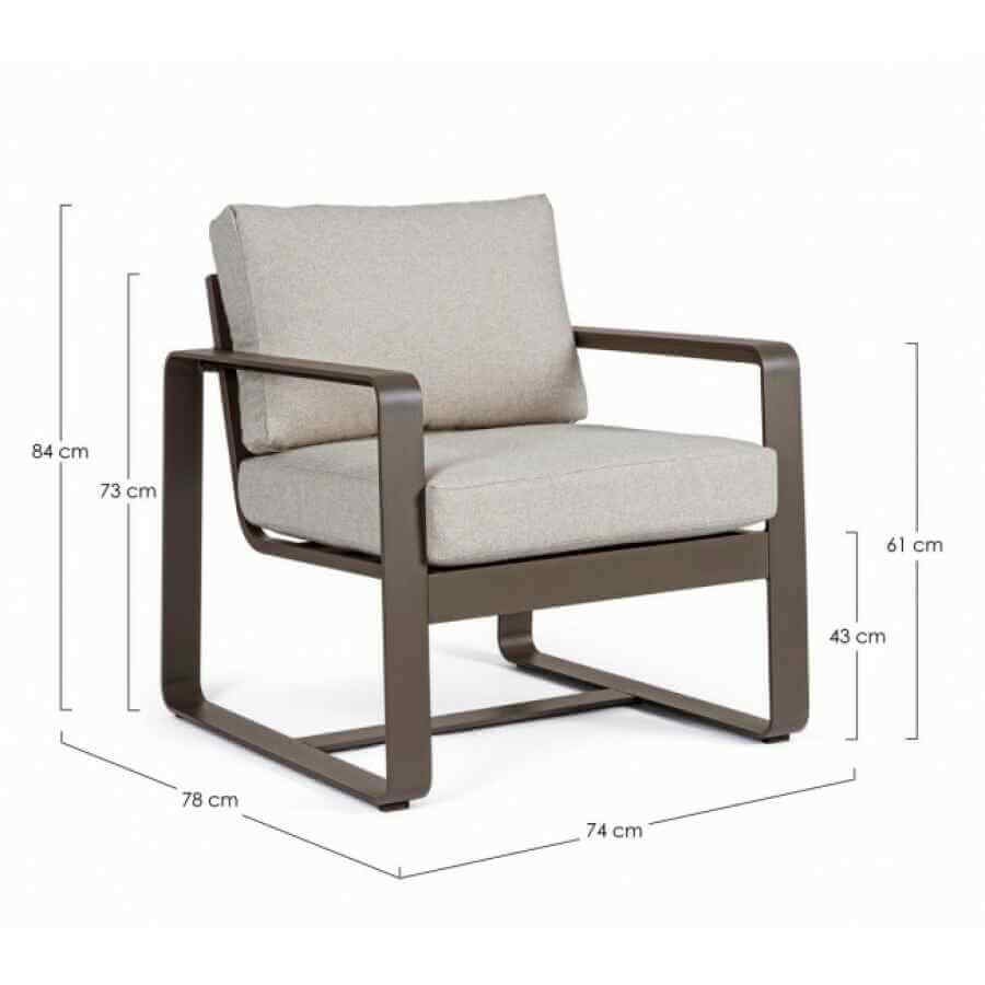 Poltrona da giardino con cuscini (2 Pezzi) – MERRIGAN