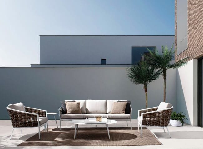 Tavolino da giardino in alluminio 120X75 – RIDLEY