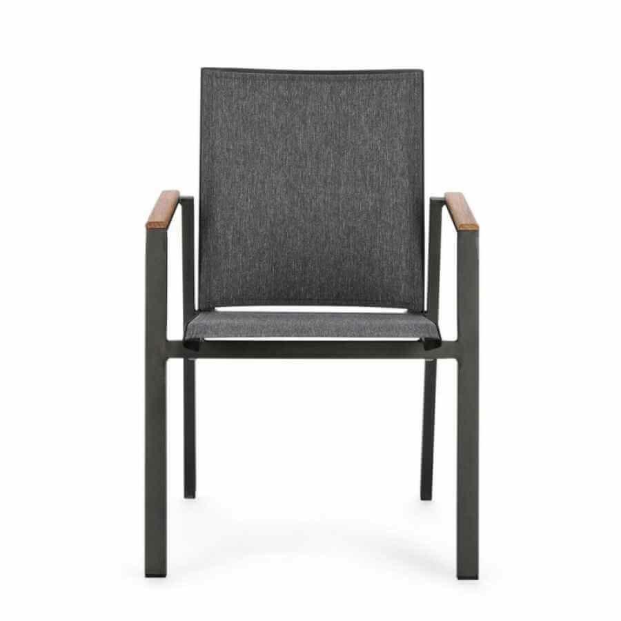 Sedia con Braccioli da Giardino in alluminio (4 Pezzi) – CAMERON