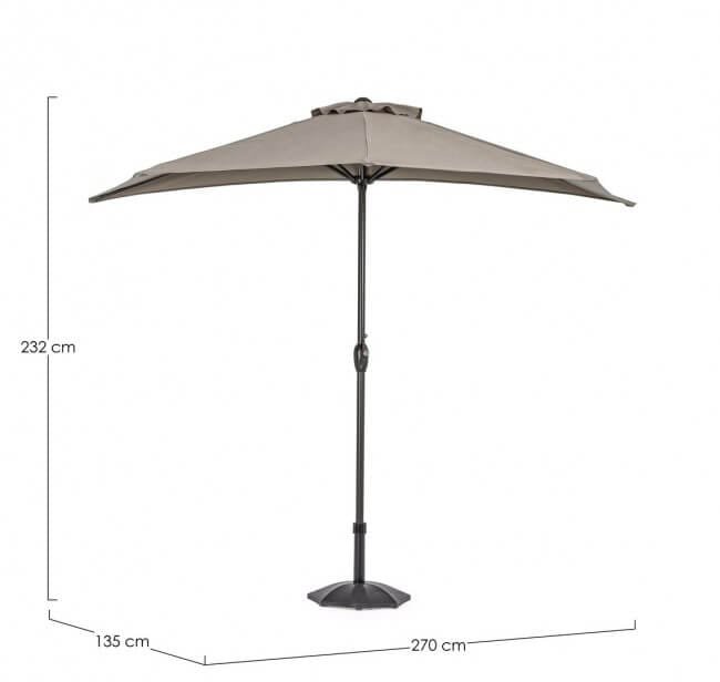 Ombrellone da giardino Mezzaluna 2.7 – KALIFE