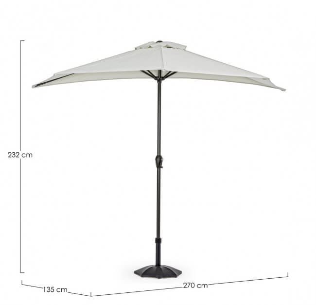 Ombrellone da giardino Mezzaluna 2.7 – KALIFE