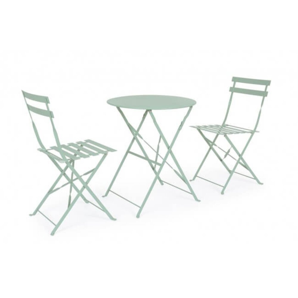 Set tavolo da terrazzo con sedie salvaspazio – WISSANT
