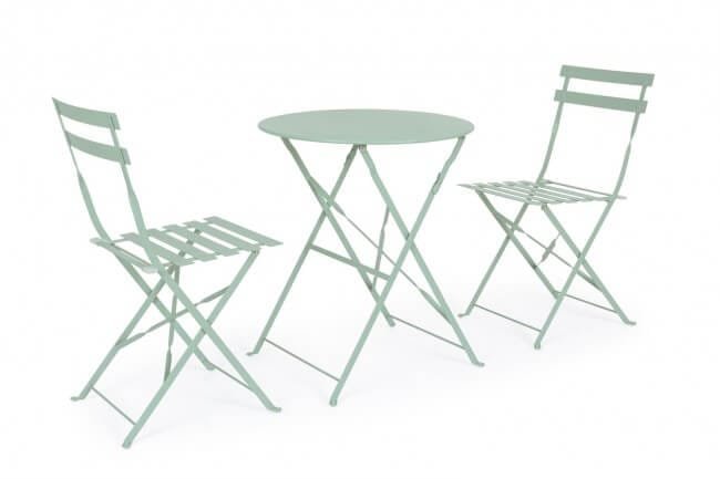 Set tavolo da terrazzo con sedie salvaspazio – WISSANT