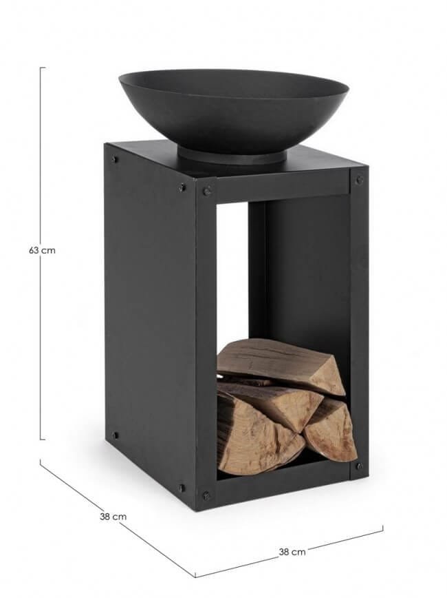 Braciere da Giardino con portaLegna – EFESTO