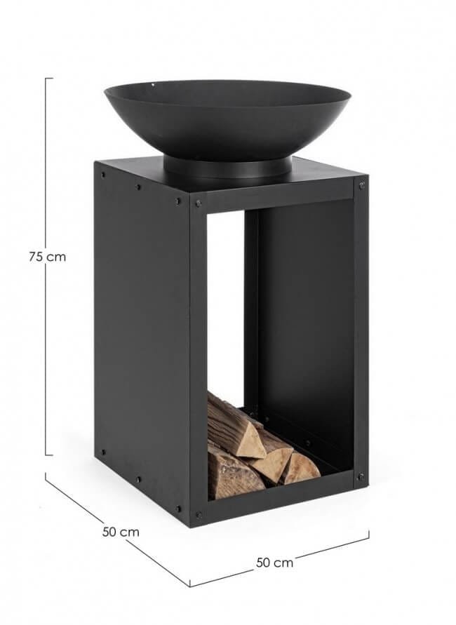 Braciere da Giardino con portaLegna – EFESTO