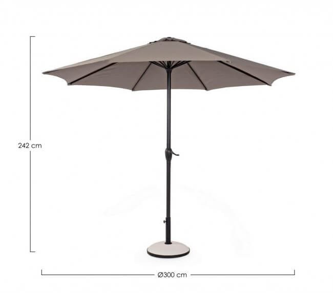 Ombrellone da giardino in alluminio – KALIFE