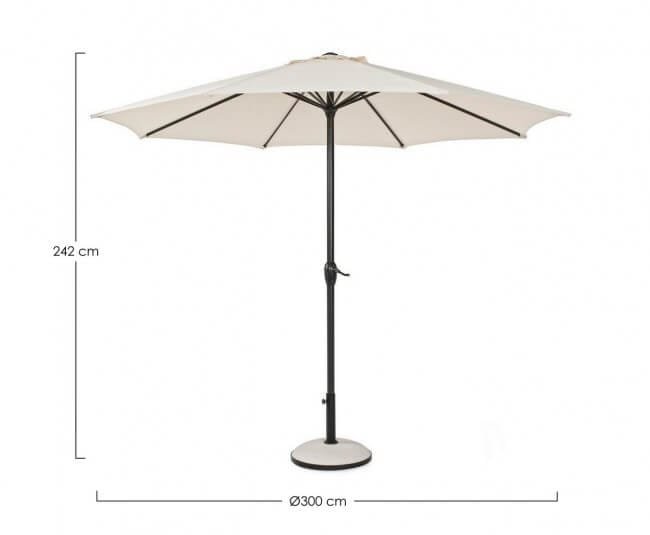 Ombrellone da giardino in alluminio – KALIFE