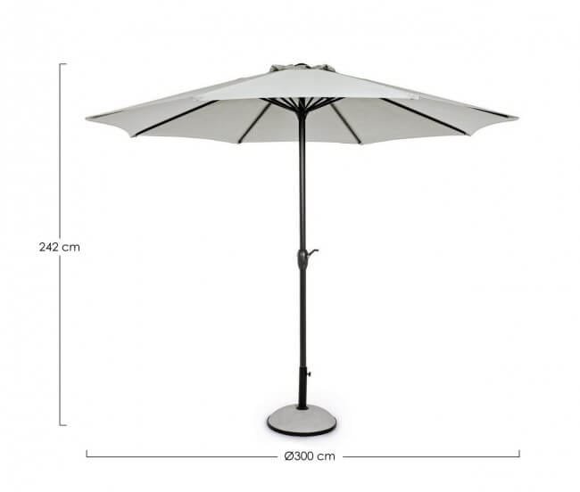 Ombrellone da giardino in alluminio – KALIFE