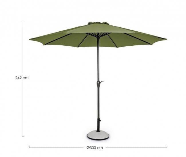 Ombrellone da giardino in alluminio – KALIFE